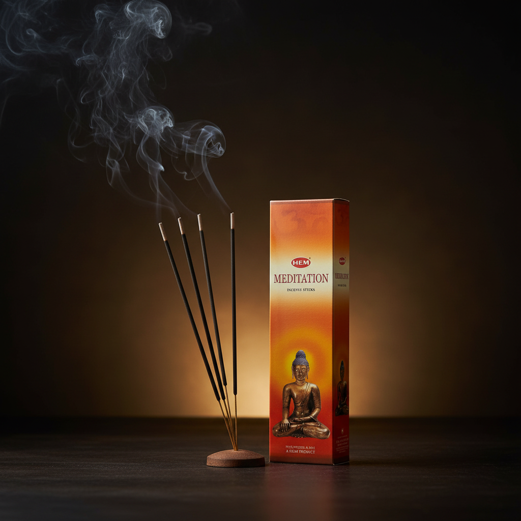 HEM Meditation - stick acceso con fumo
