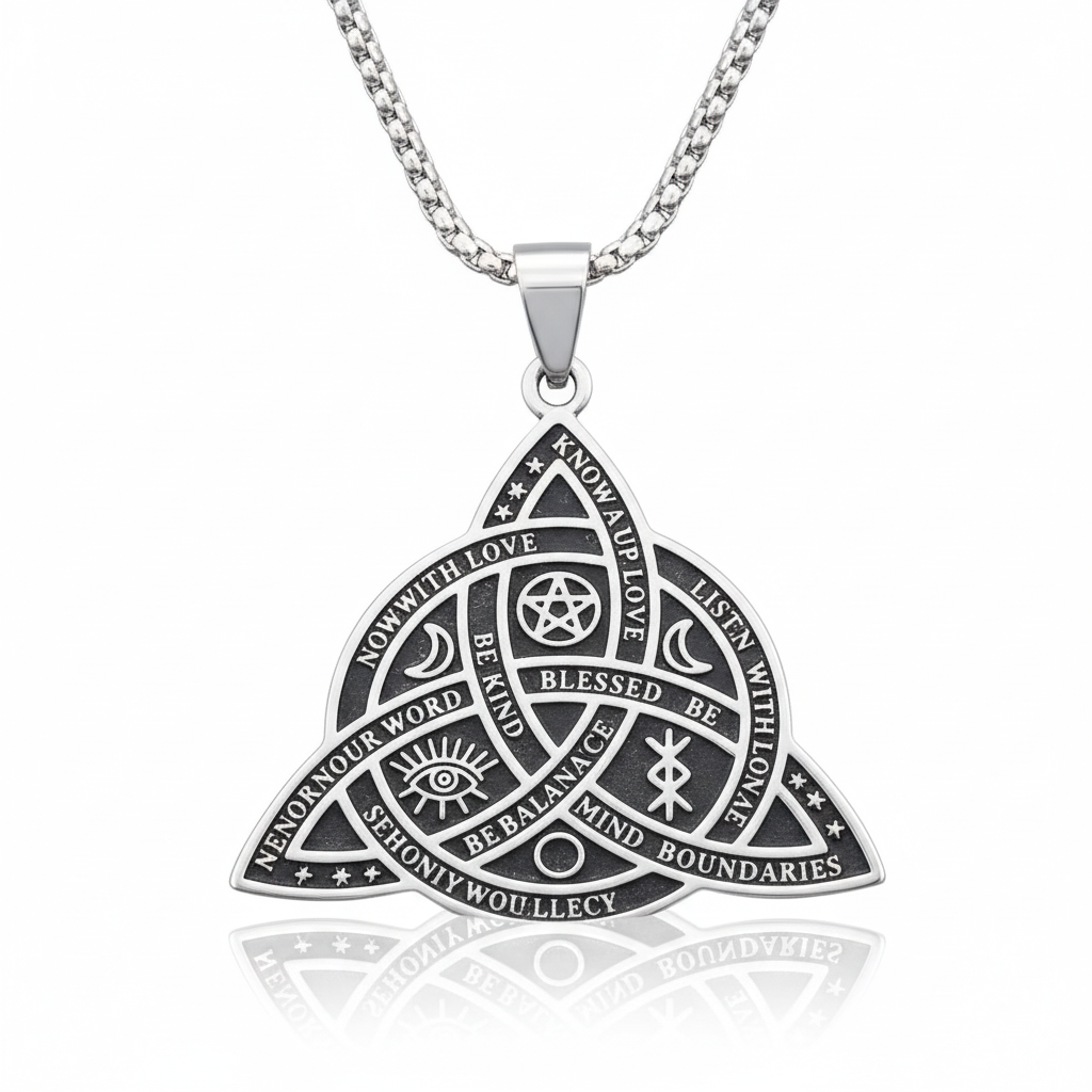 Collana Triquetra - sfondo bianco