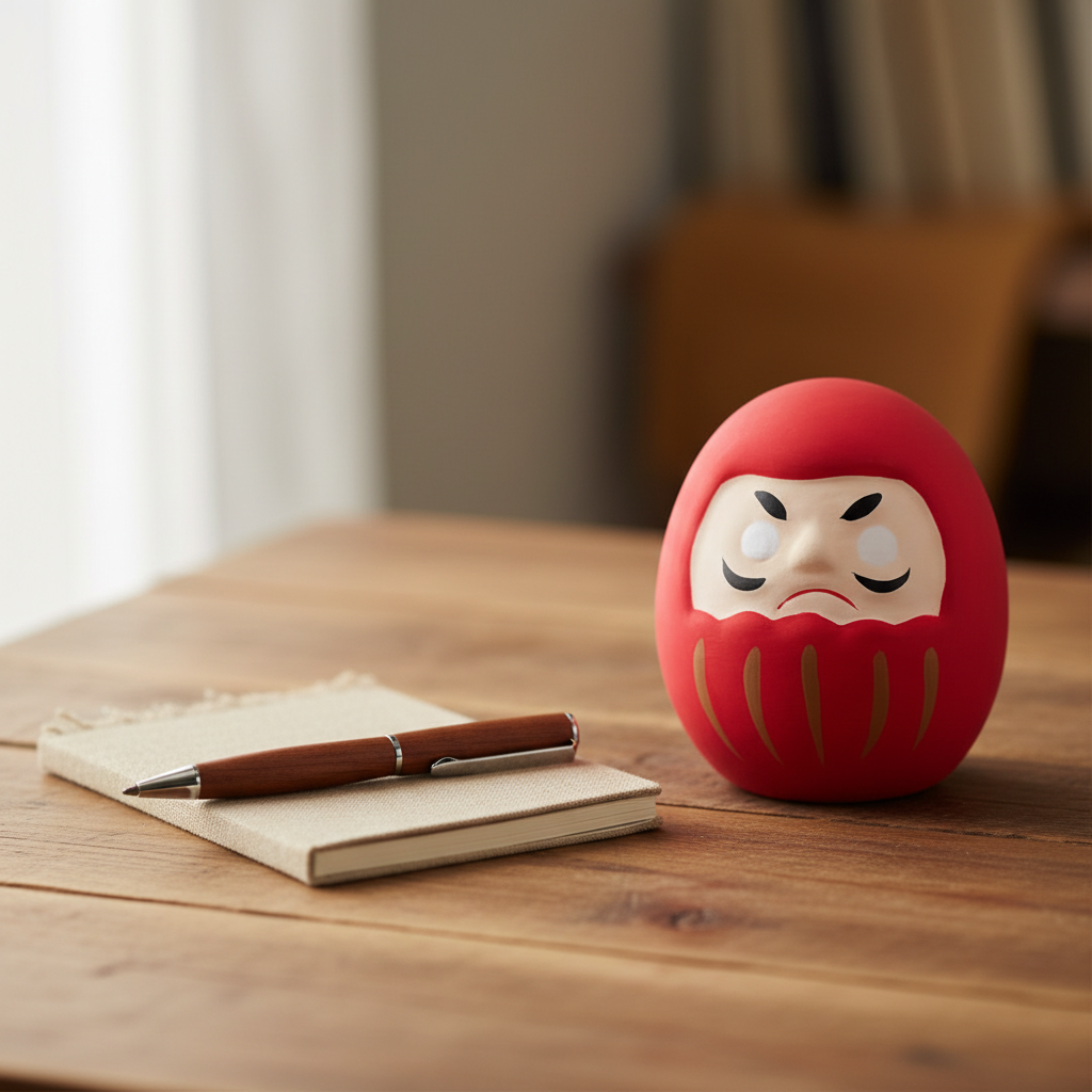 Daruma Rosso Giapponese - lifestyle scrivania