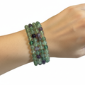 Bracciale Fluorite Arcobaleno - Indossato al polso