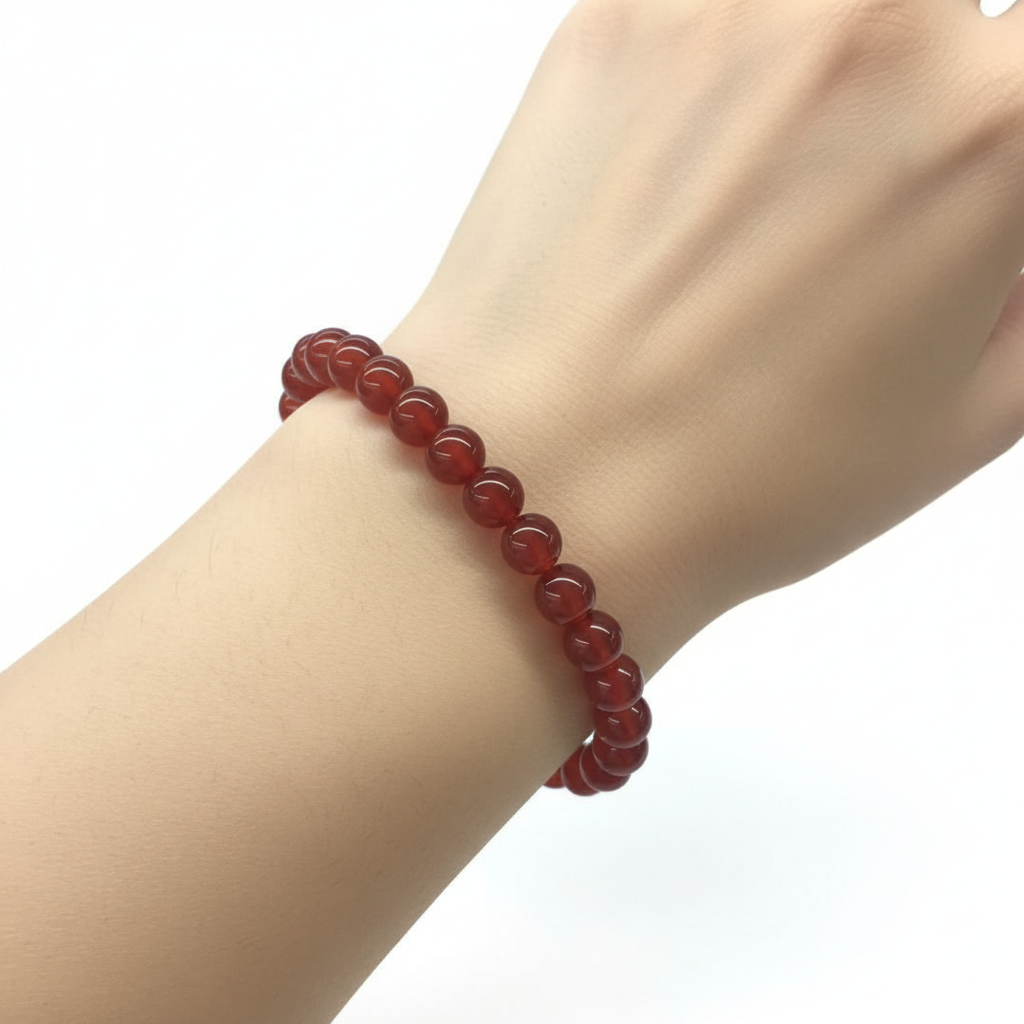 Bracciale Corniola - Indossato al polso