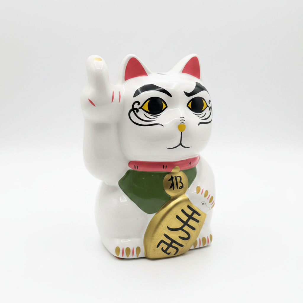 Maneki Neko Salvadanaio - vista 3/4
