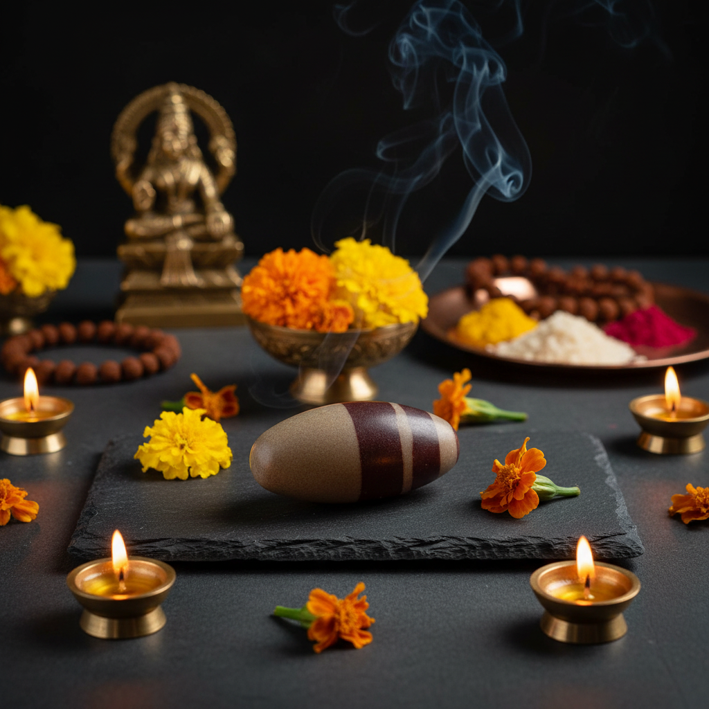 Shiva Lingam - ambientazione sacra