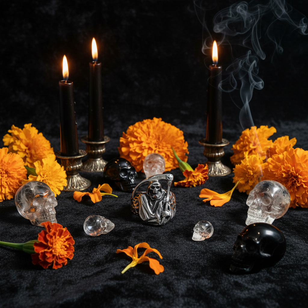 Anello Santa Muerte - Flat lay