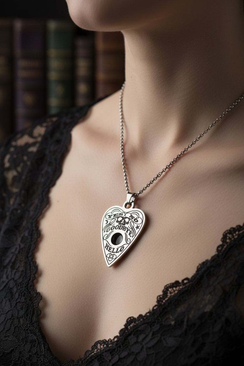 Collana Planchette Ouija - indossata lifestyle