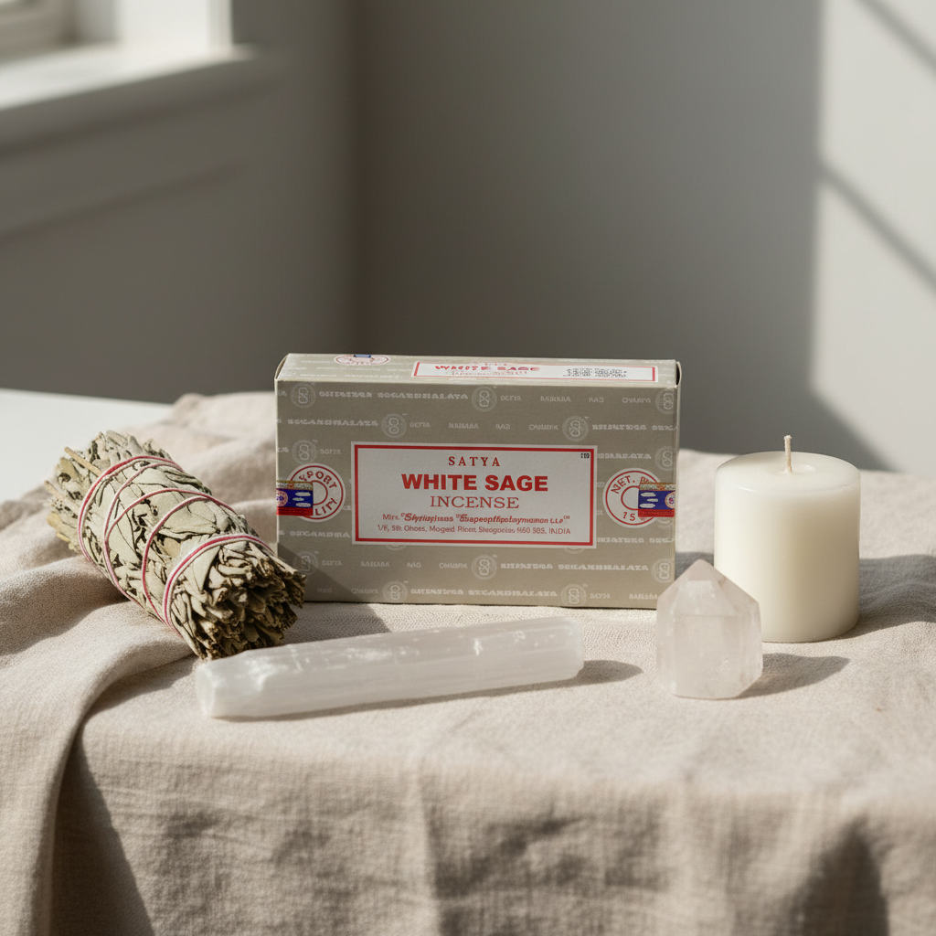 Satya White Sage - lifestyle su lino