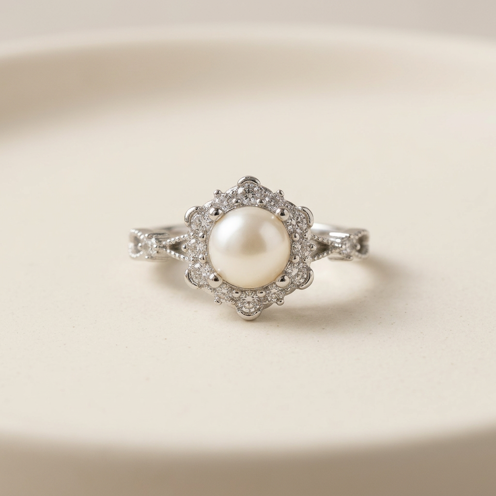 Anello 321 su ceramica crema