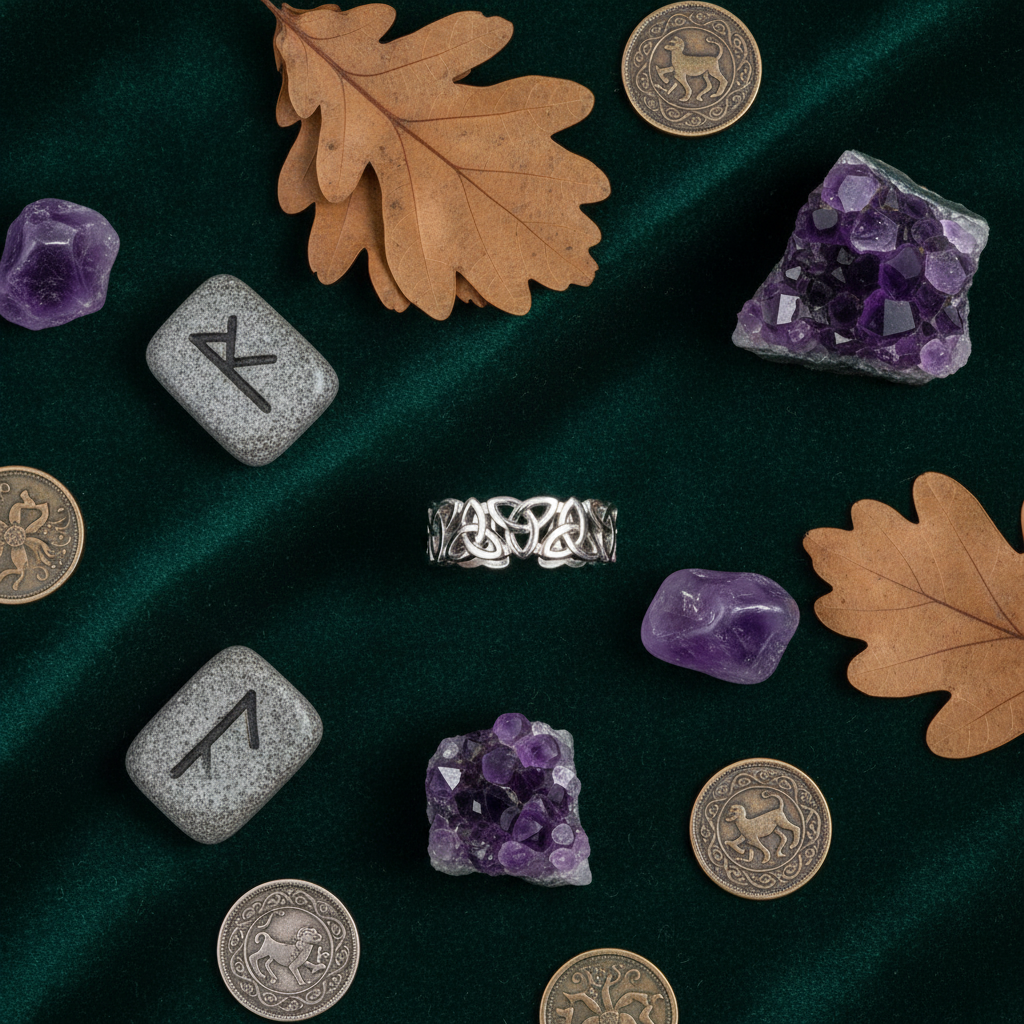 Anello Triquetra - Flat lay