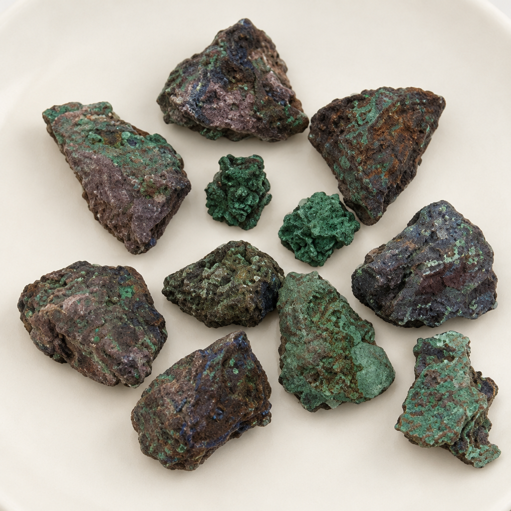 Dettaglio del campione minerale grezzo
