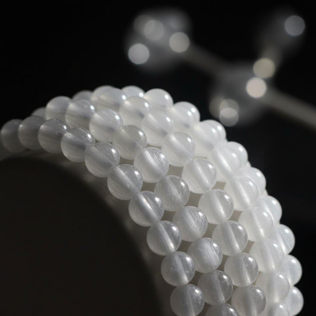 Bracciale Selenite - Close-up macro