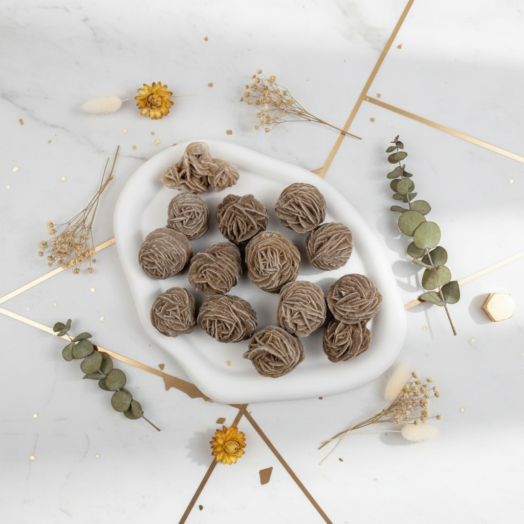 Rosa del Deserto - flat lay marmo