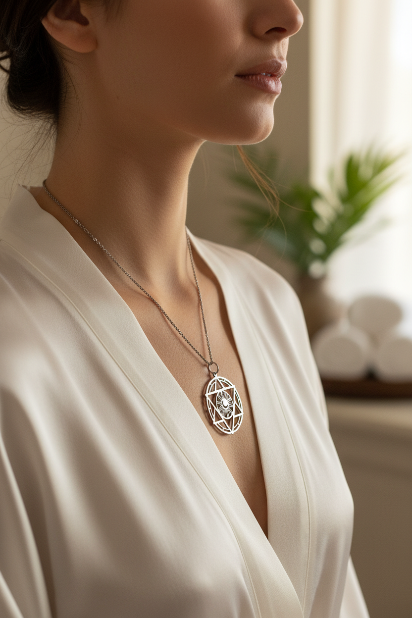 Collana Stella di David - indossata