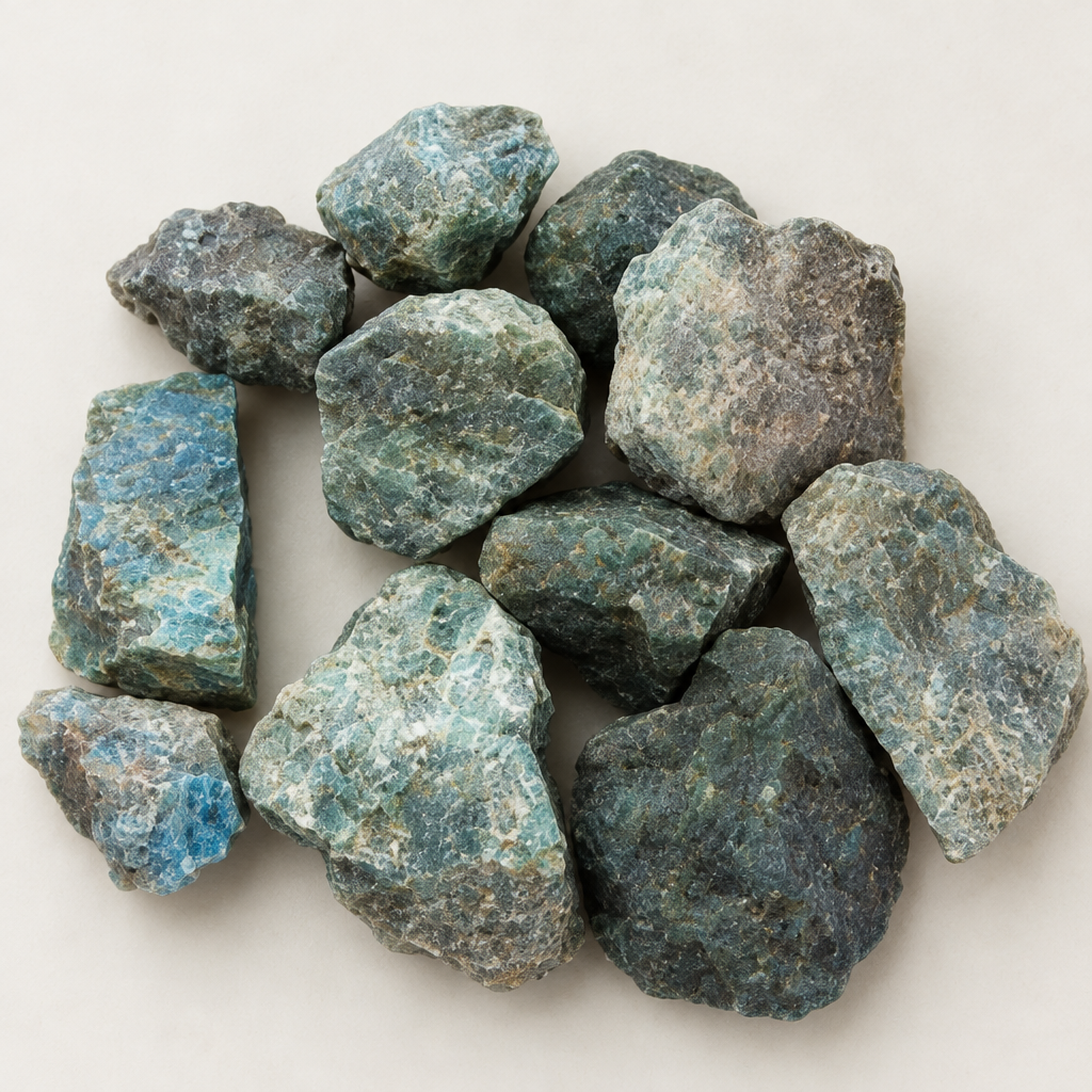 Dettaglio dell'apatite grezza
