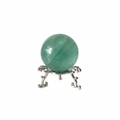 Sfera Fluorite Verde sfondo bianco