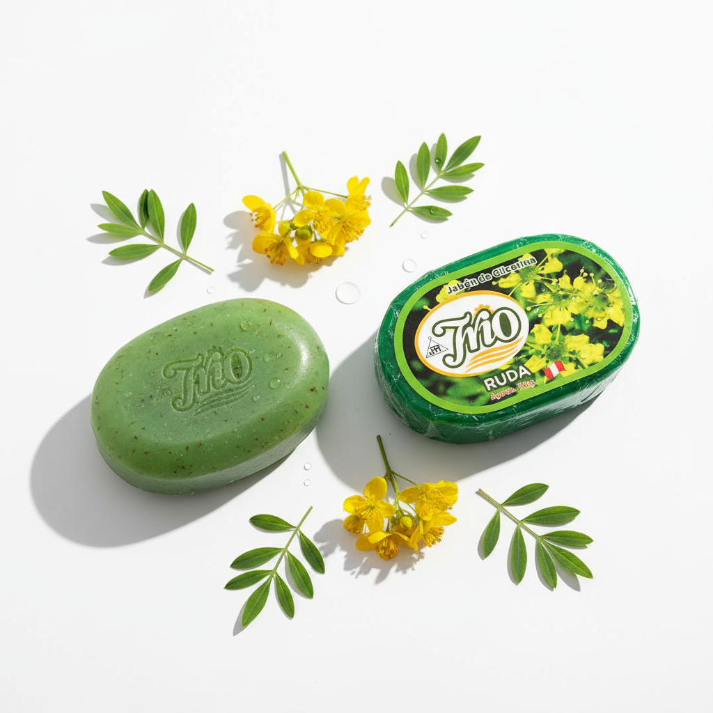 Sapone ruta glicerina - sfondo bianco