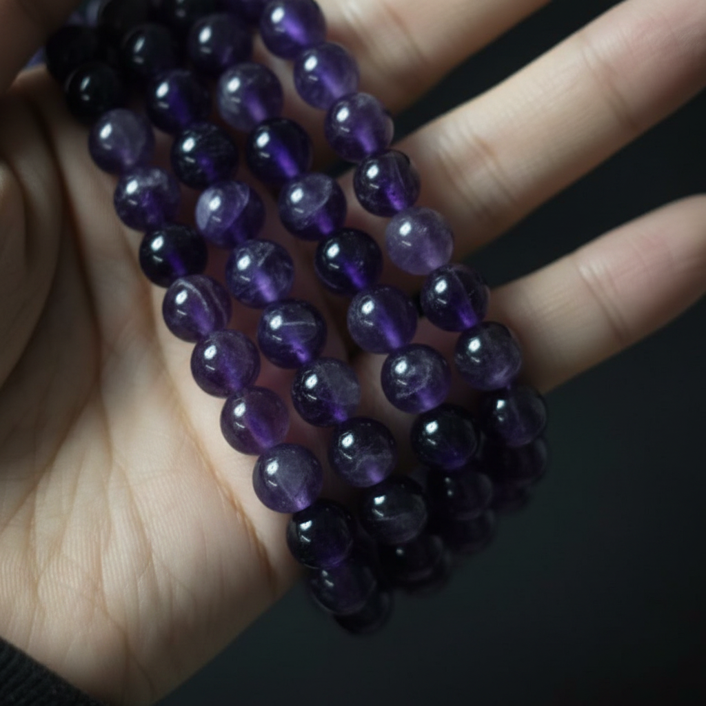 Bracciale Ametista - Close-up macro