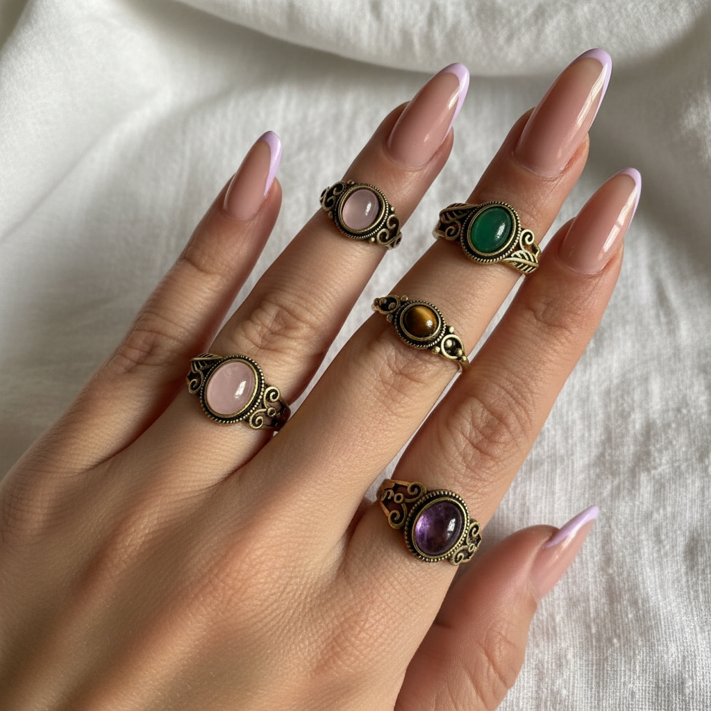 Anello Bronzato Vintage - tutti i colori indossati