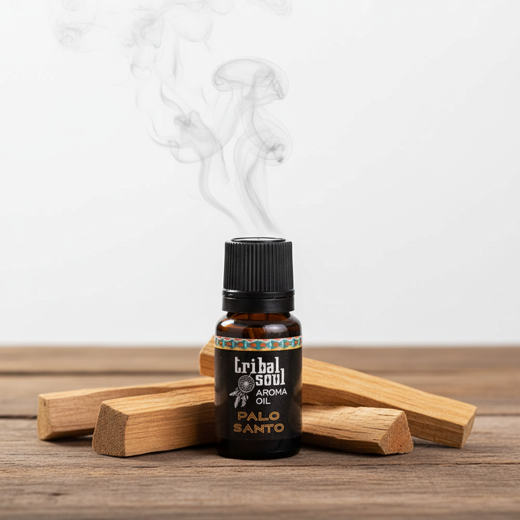 Palo Santo su legno con fumo