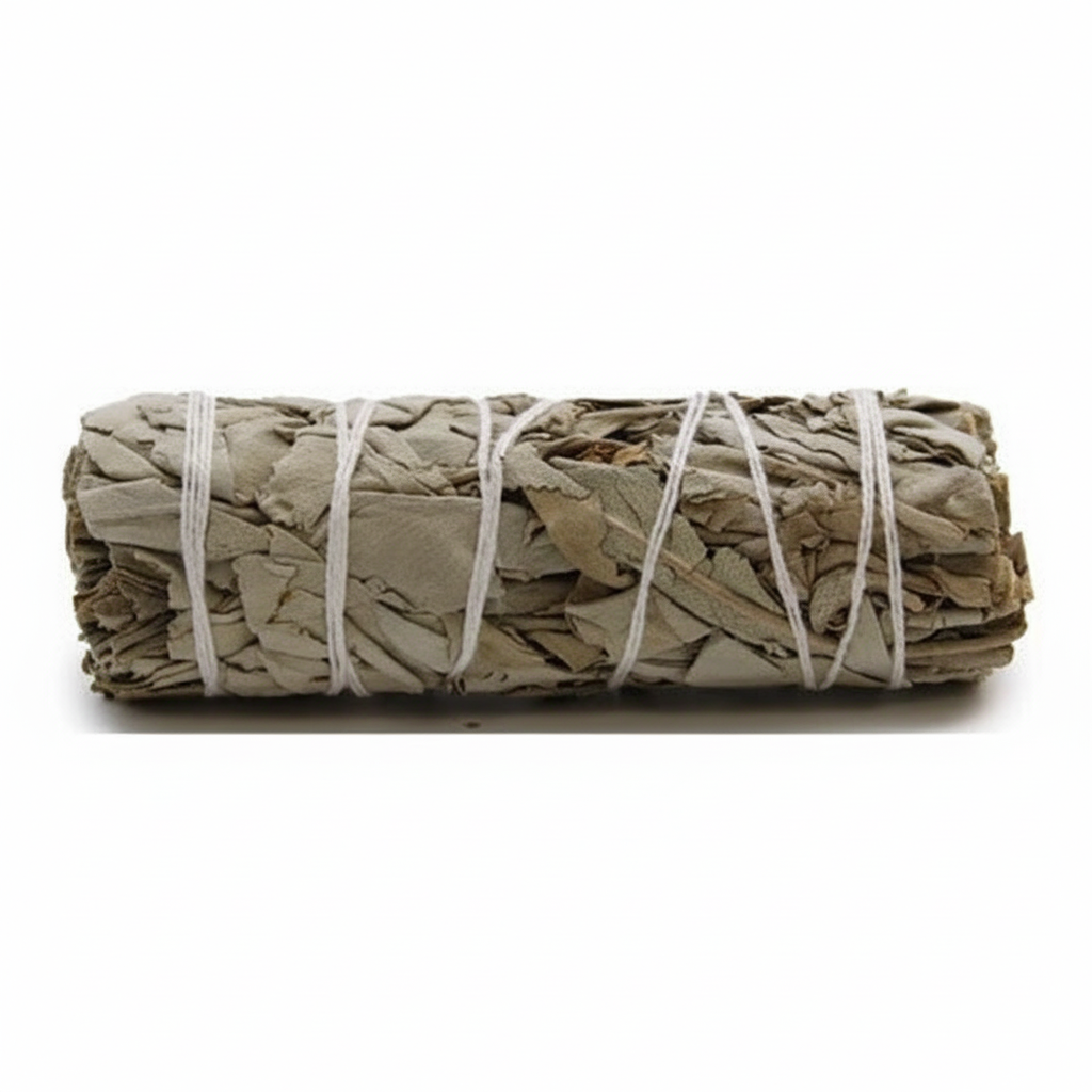 Fascio di Salvia Bianca - sfondo bianco