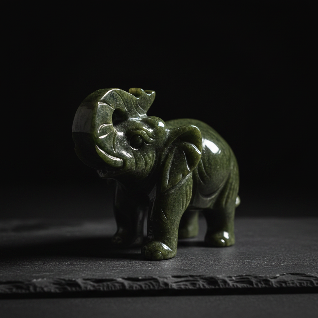 Elefante Giada - su ardesia