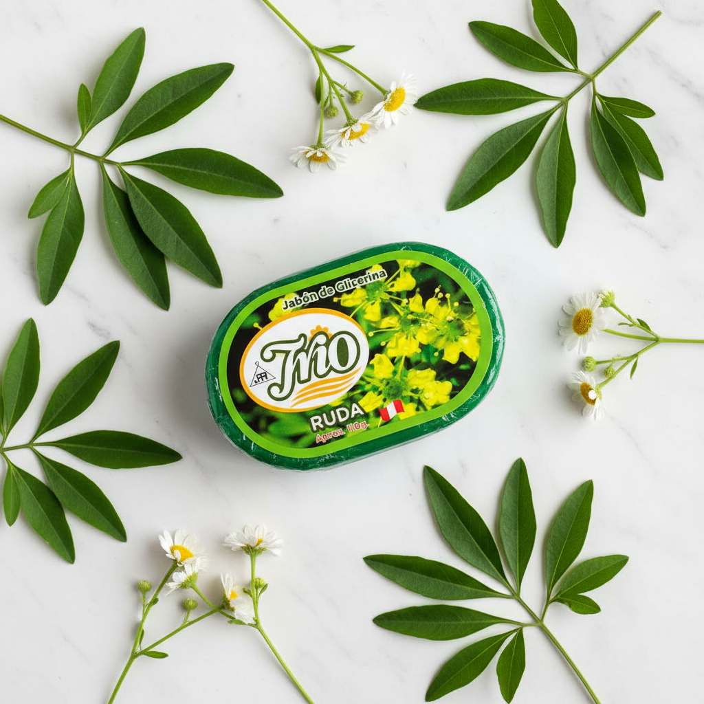 Sapone ruta glicerina - flat lay marmo
