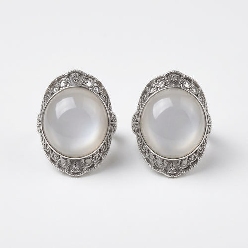 Anelli in adularia Moonstone codice 305