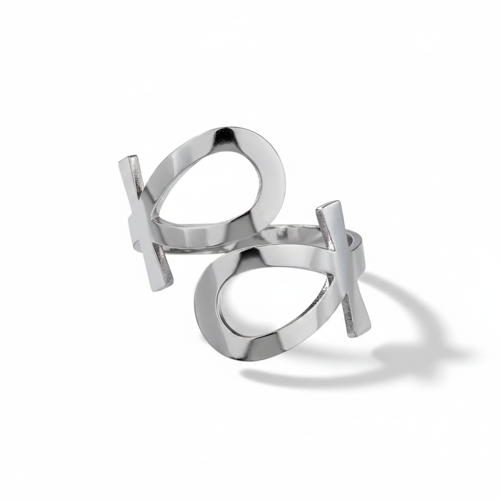 Anello Ankh - Sfondo bianco