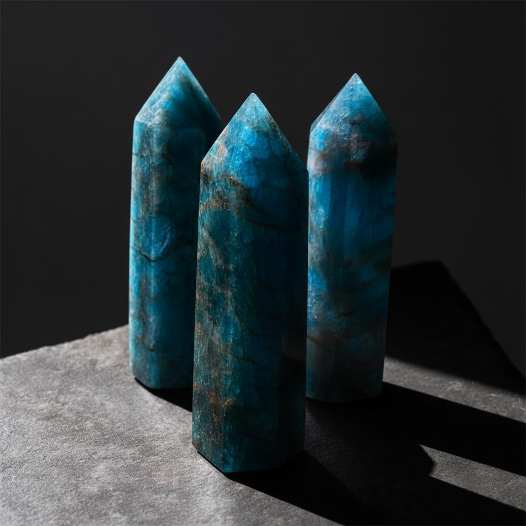 Torre di apatite blu - atmosfera mistica