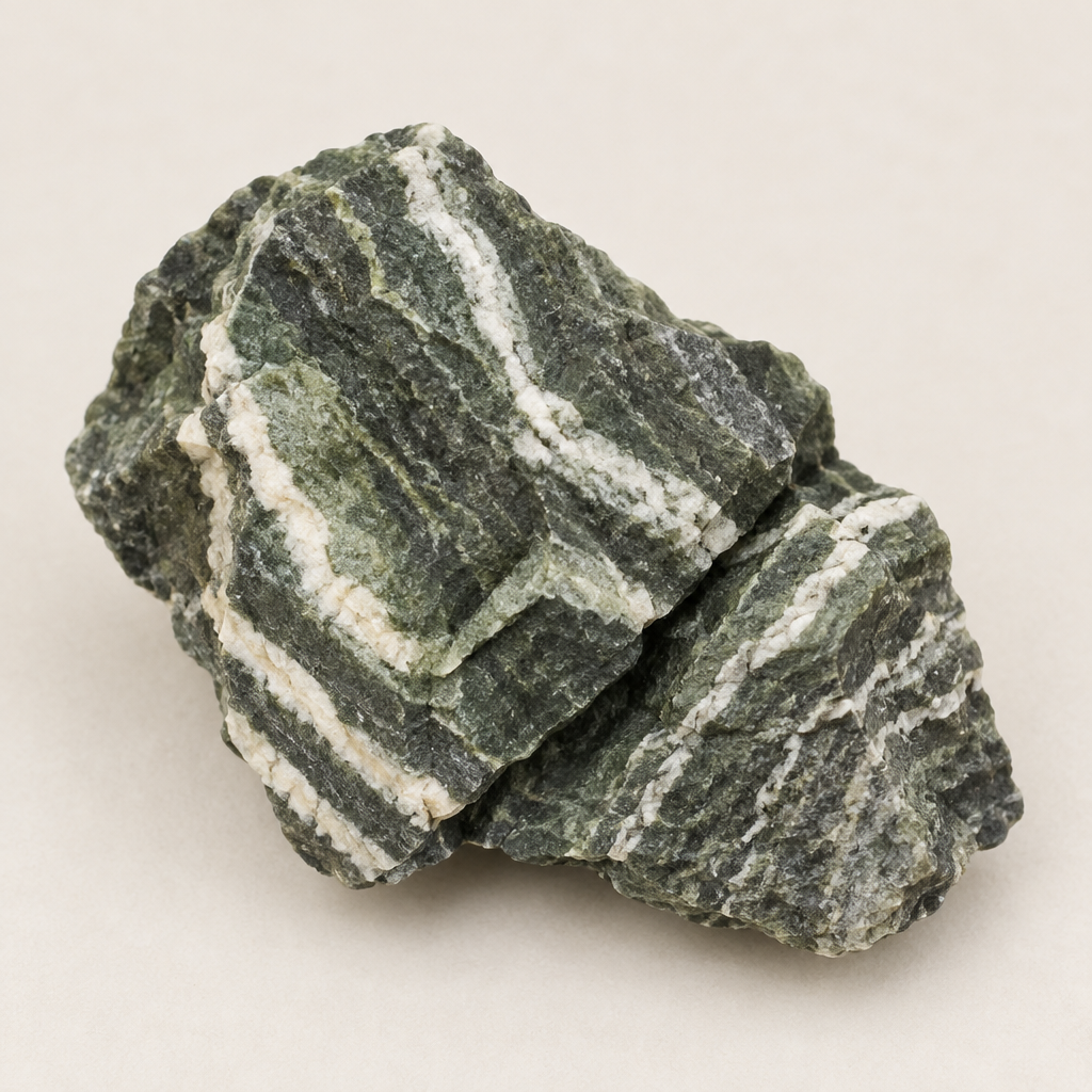 Dettaglio delle striature del diaspro zebra verde