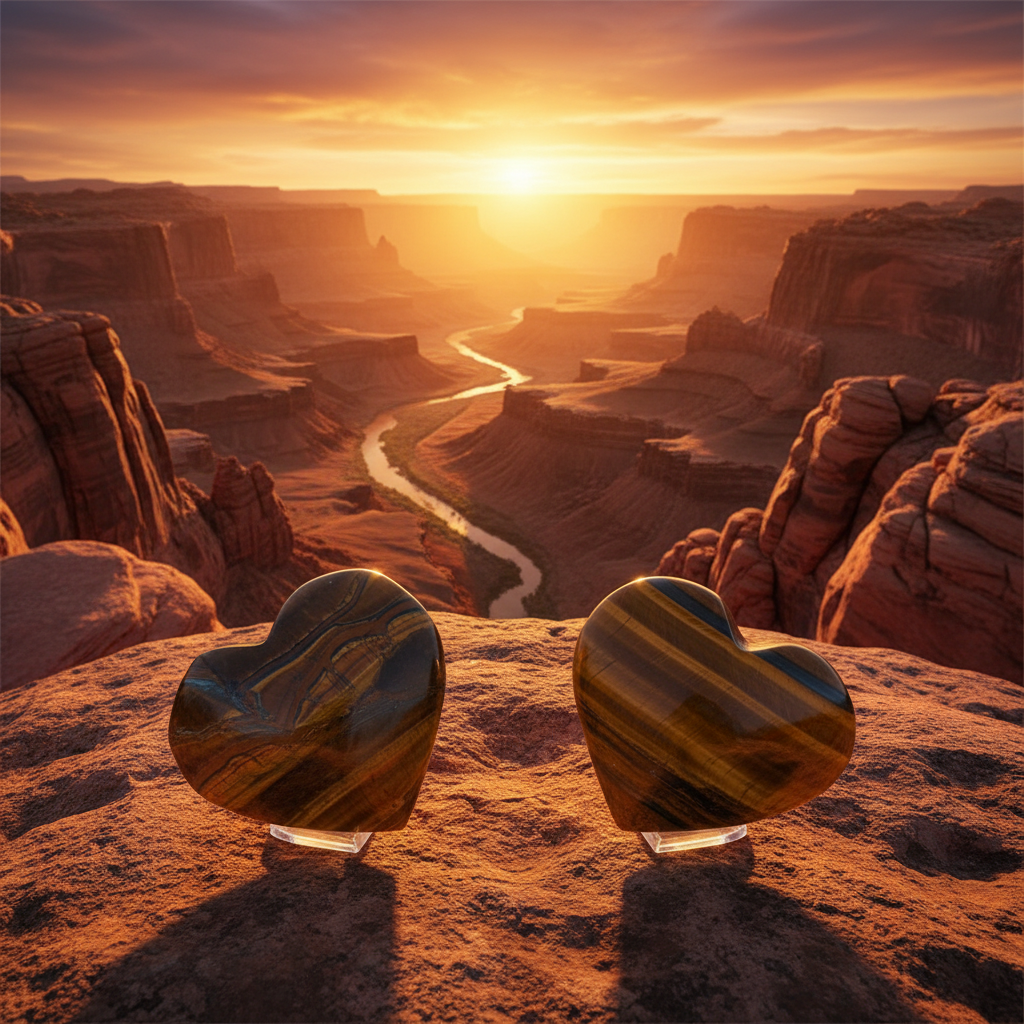 Cuori Occhio di Tigre - Canyon Tramonto