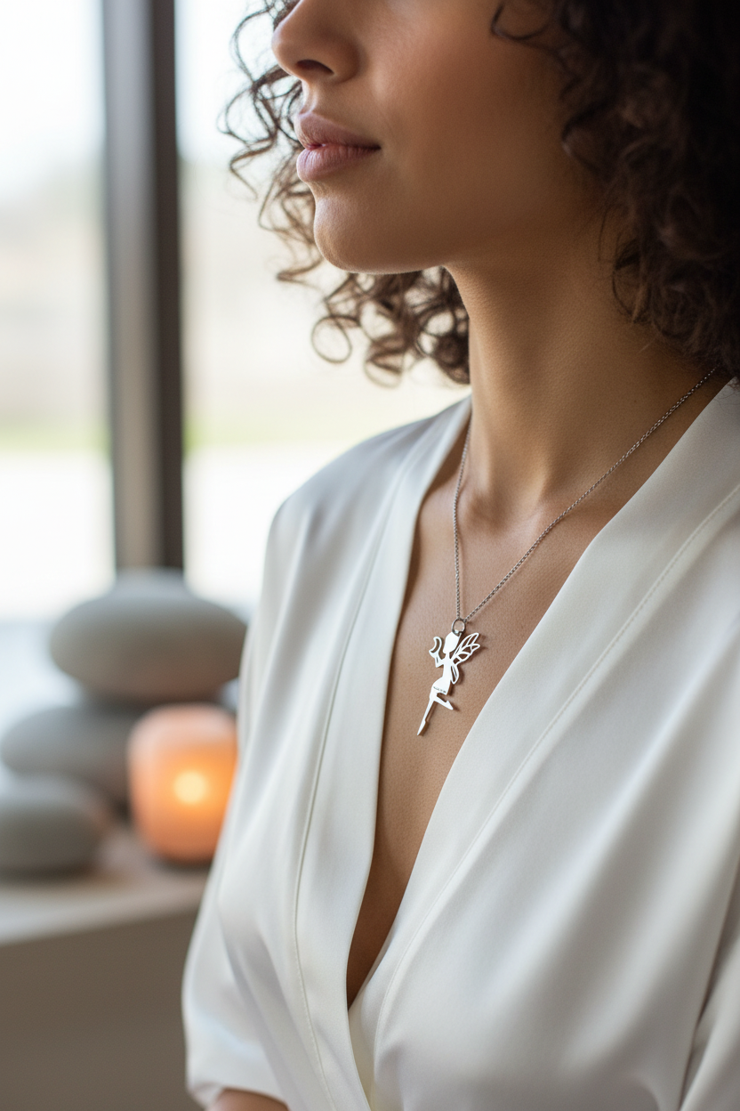 Collana Fata con Luna - indossata