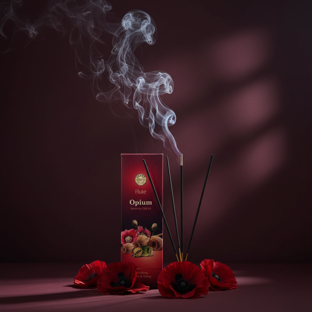 Flute Opium - stick acceso con fumo