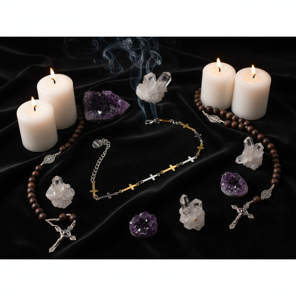 Bracciale Croci Bicolore flat lay sacro