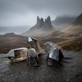 Punte Grezze Quarzo Fumé - Highland Scozzesi