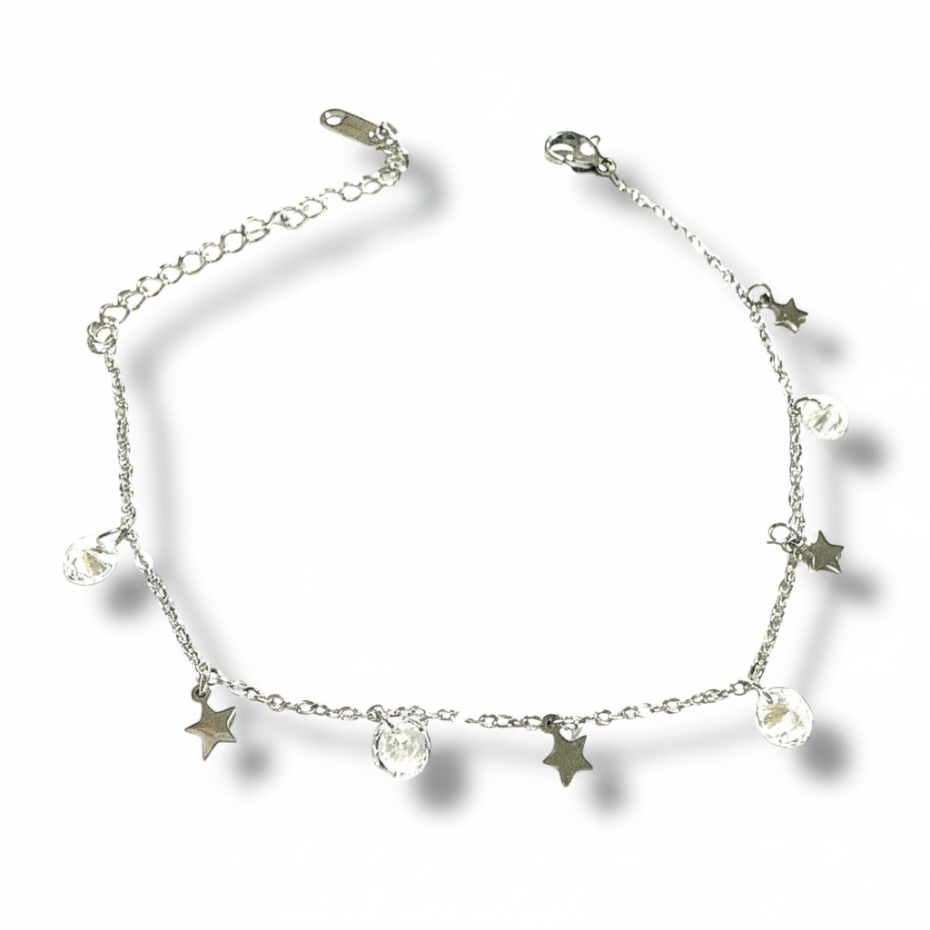 Bracciale Stelle Zirconi - Sfondo bianco