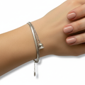 Bracciale Doppio Snake indossato al polso