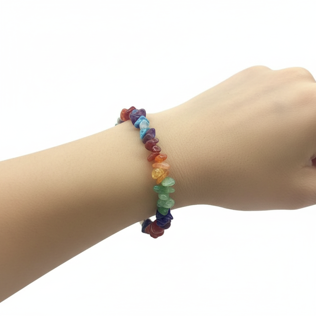 Bracciale 7 Chakra - Indossato al polso