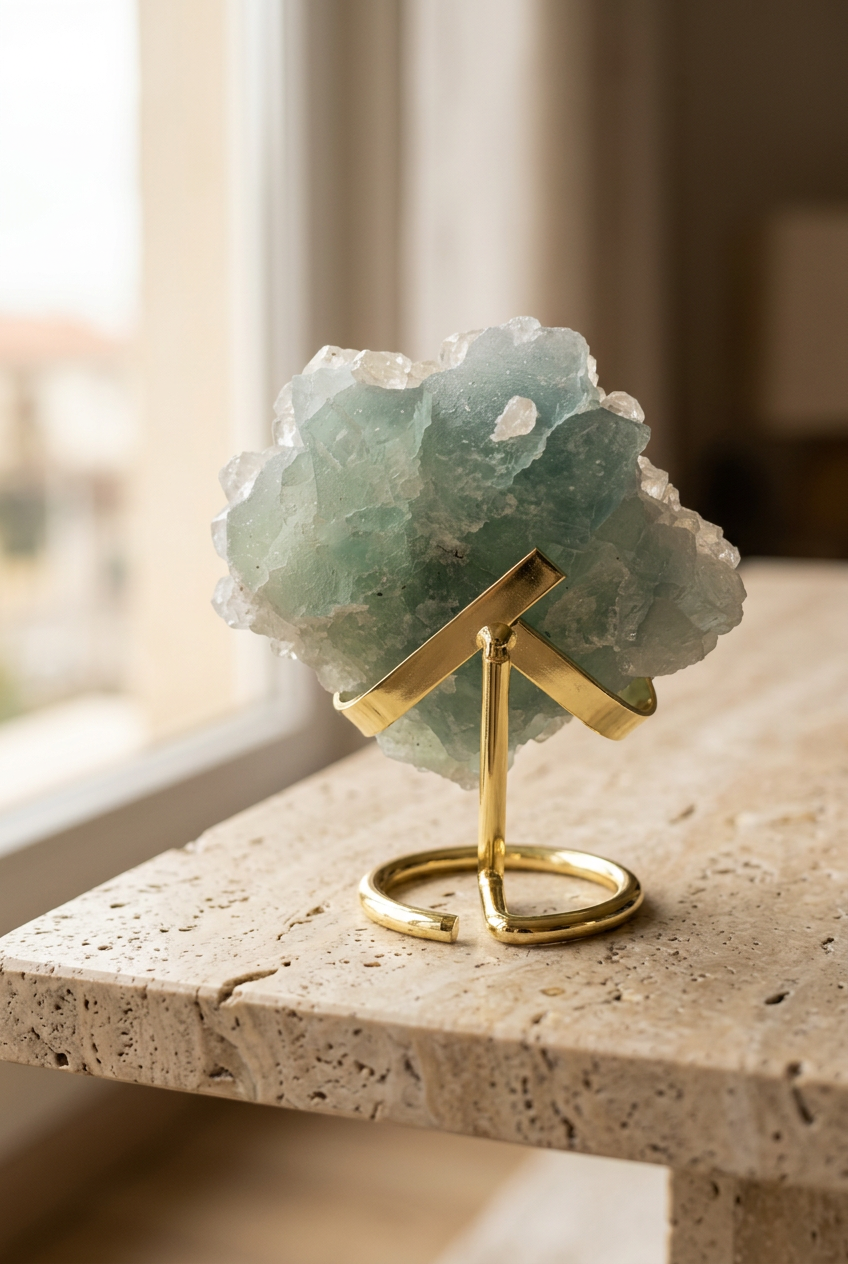 Fluorite con base in luce diffusa