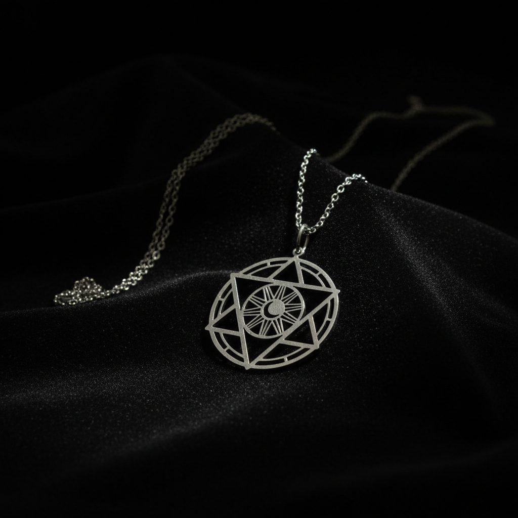 Collana Stella di David - sfondo scuro esoterico