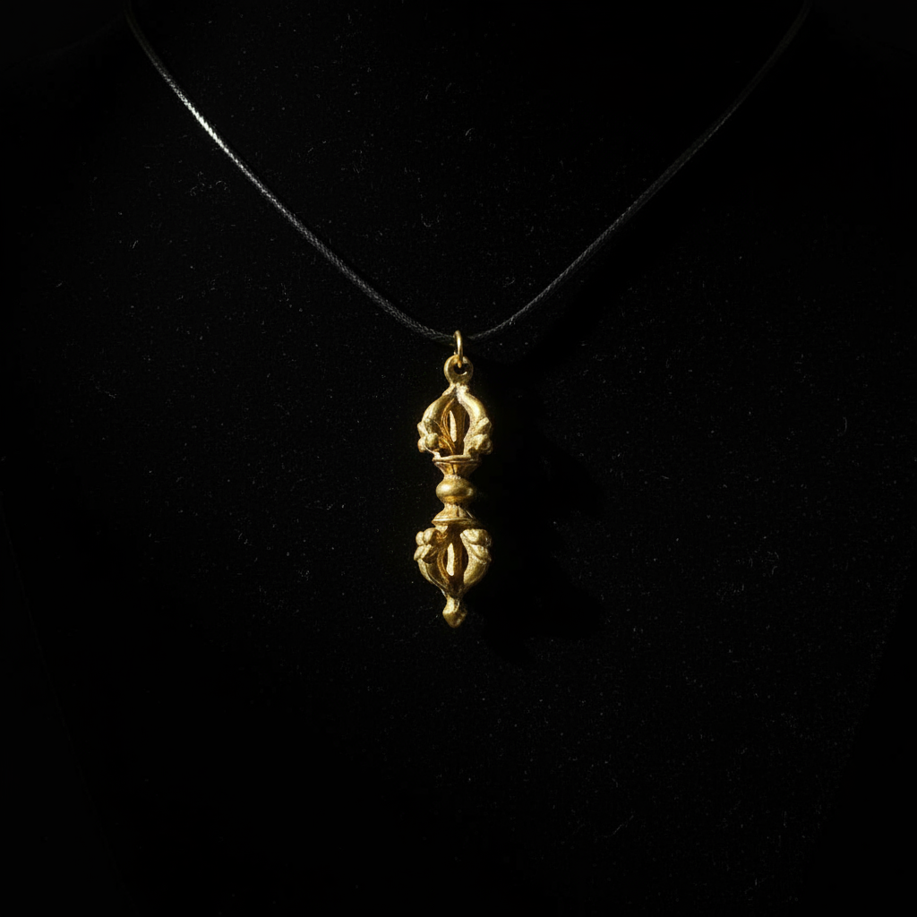 Collana dorje grande - dark velluto nero