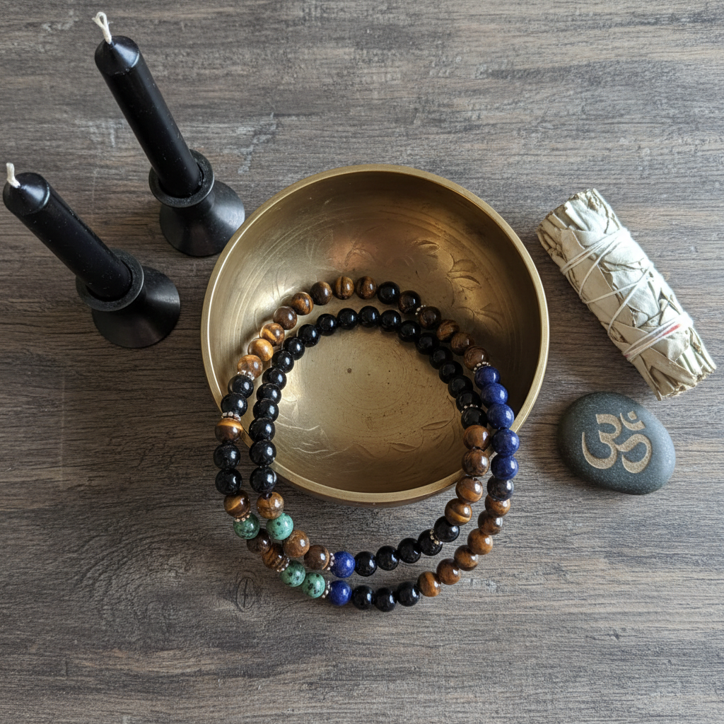 Japamala multistones - composizione rituale