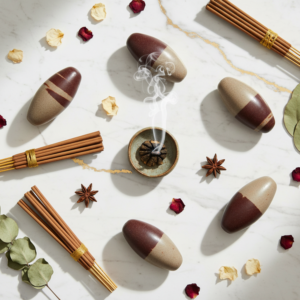 Shiva Lingam - flat lay marmo