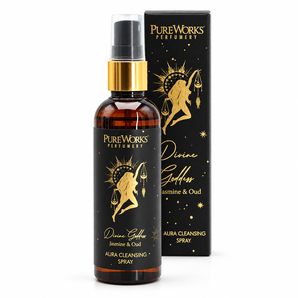 Spray per ambienti Dea Divina Gelsomino e Oud da 100 ml con confezione