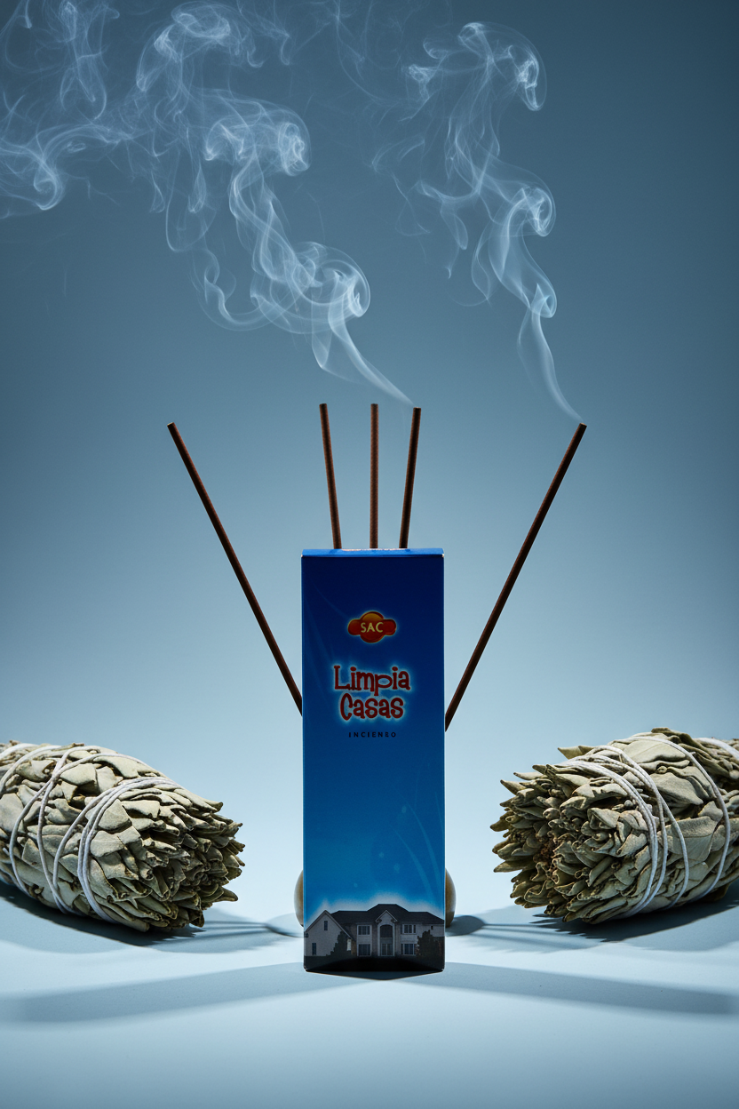SAC Limpia Casas - mood spirituale con fumo bianco e blu
