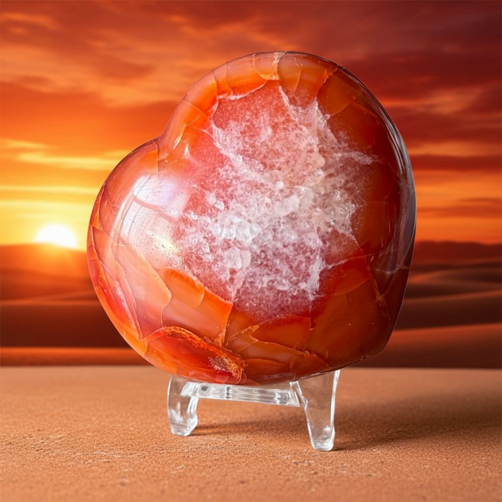 Cuore Corniola - Deserto Tramonto