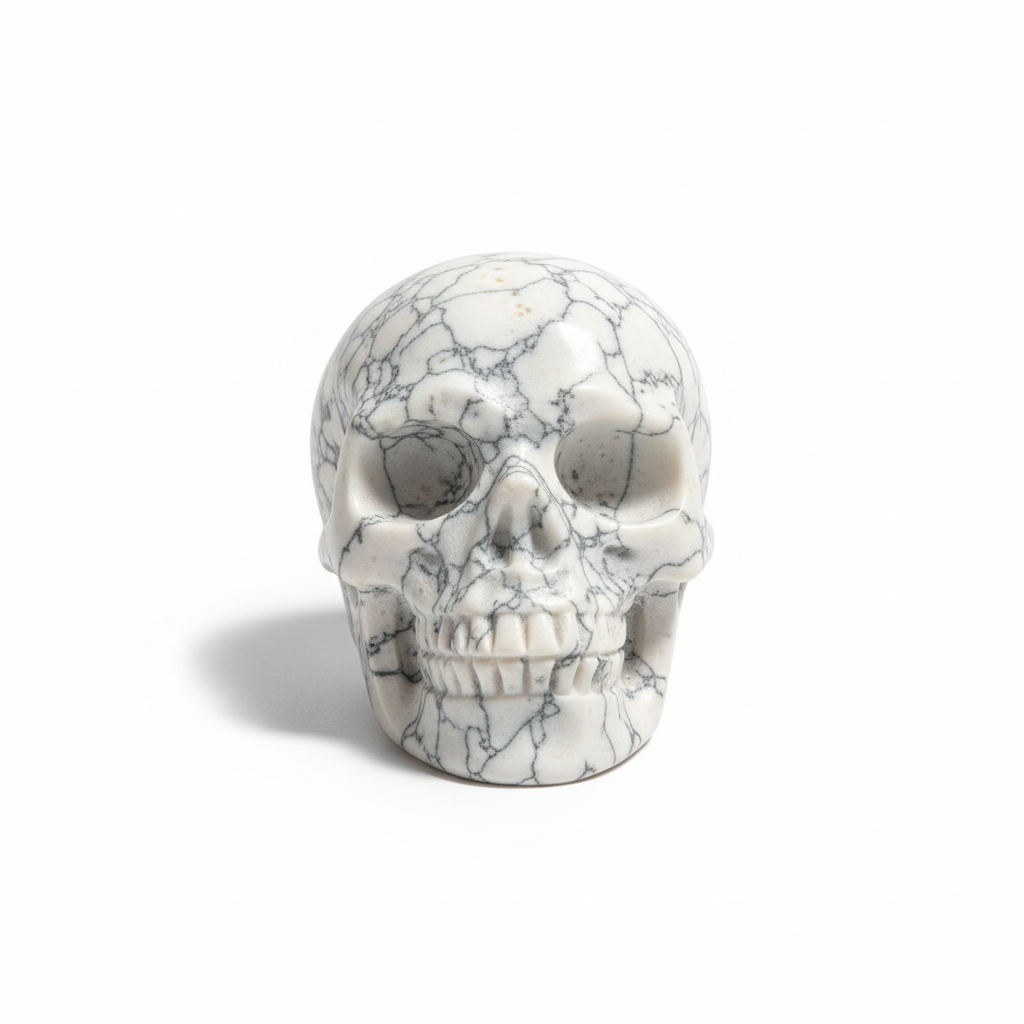 Teschio in howlite