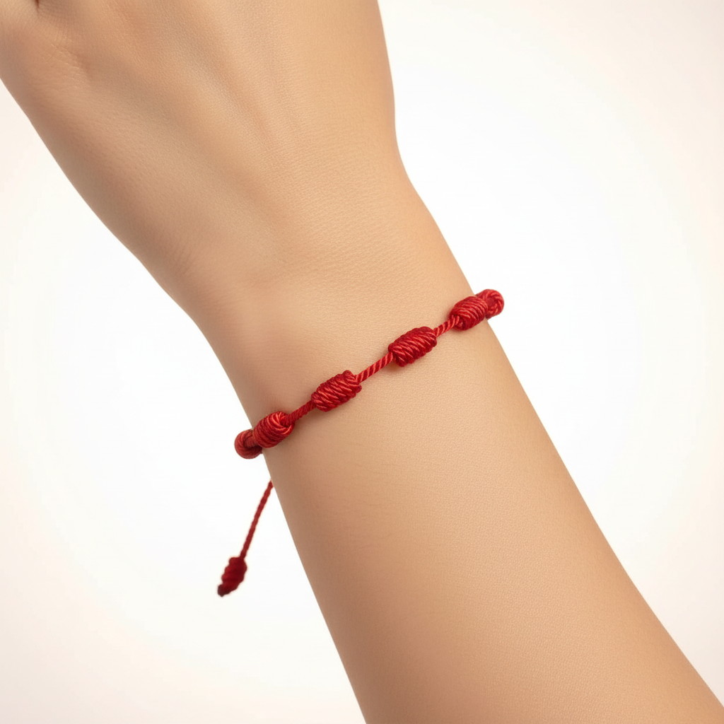 Braccialetto 7 Nodi Francescani indossato al polso