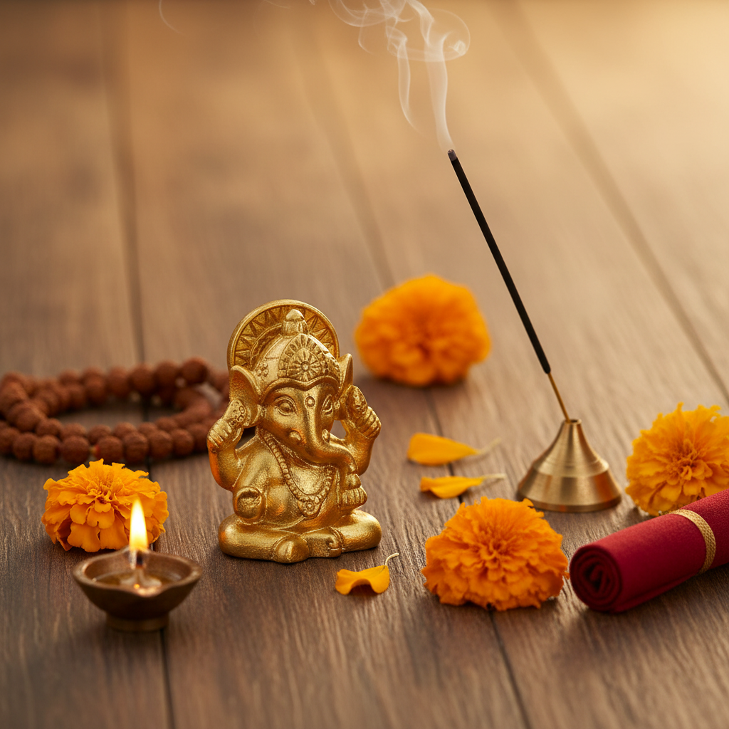 Mini Ganesh Gold - 3.5 cm