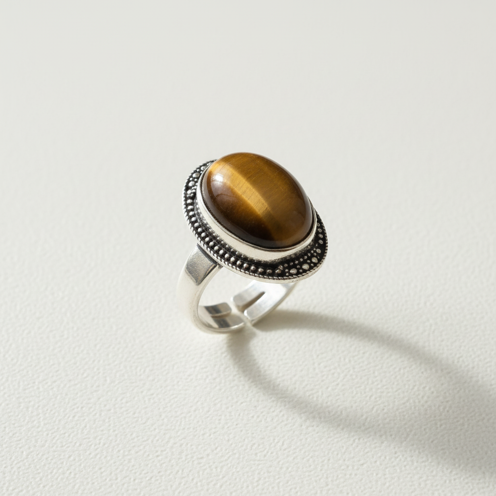 Anello occhio di tigre - stile originale
