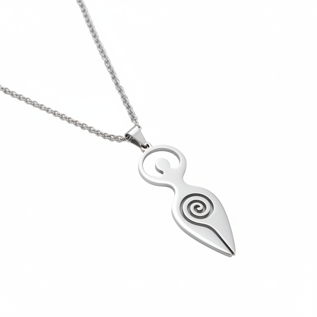 Collana Dea Madre Spirale della Vita - sfondo bianco